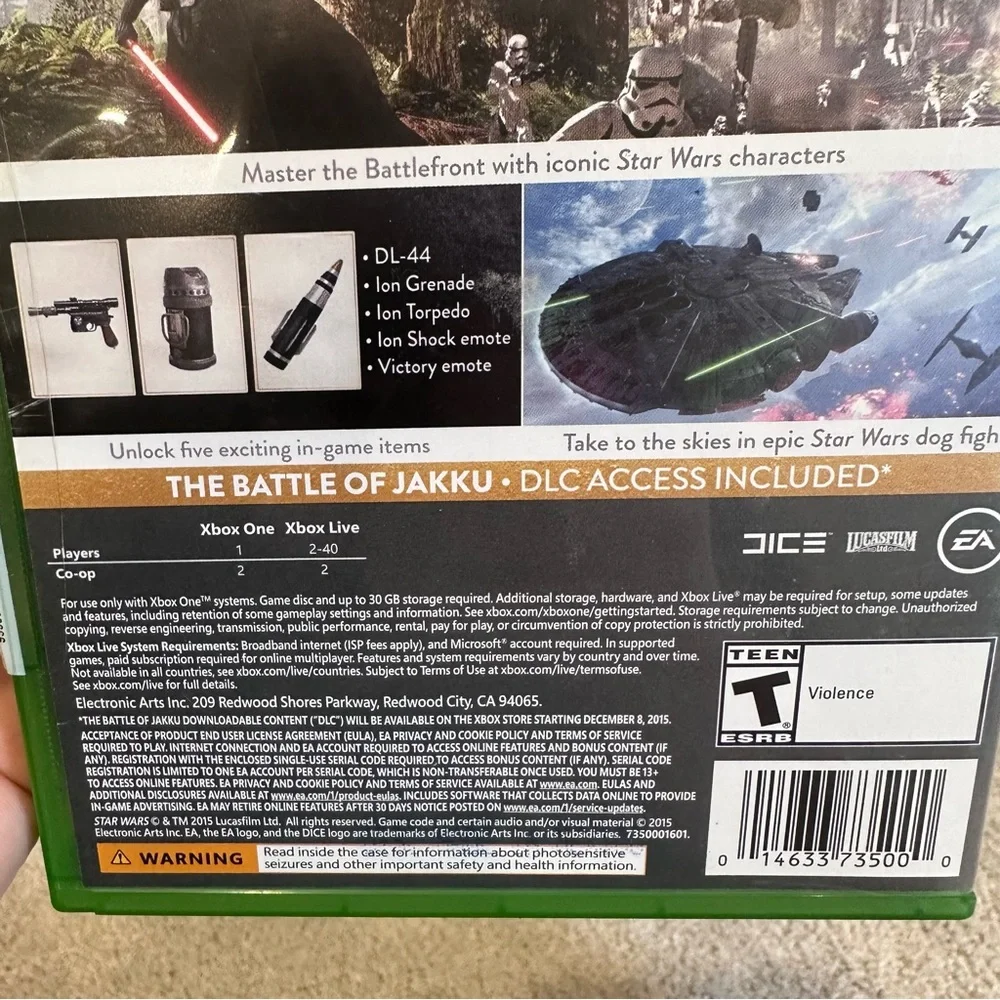 Xbox One | Star Wars Battle Front Delux Edition (2015) | Case & Game